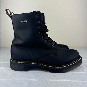 Dr. Martens 1460 Pascal Warmwair WP Leather Boots Black Women's Size 10